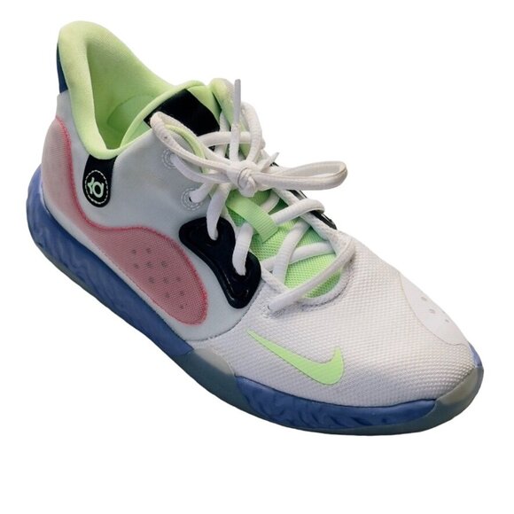 Big Kid Shoes NIKE At5685-134 Trey 5 VII GS White Lime Royal Sneakers Size 5Y - Picture 1 of 10